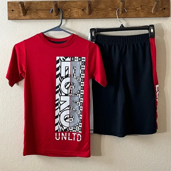 Boy Ecko Unlimited Vibrant Red Matching Set - Picture 1 of 6